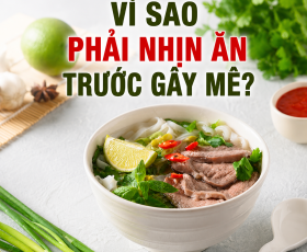 Vì sao phải nhịn ăn trước gây mê?
