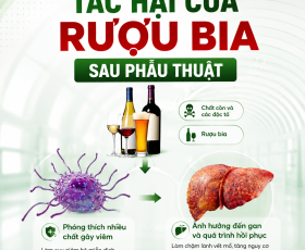 Tác hại của rượu bia sau phẫu thuật